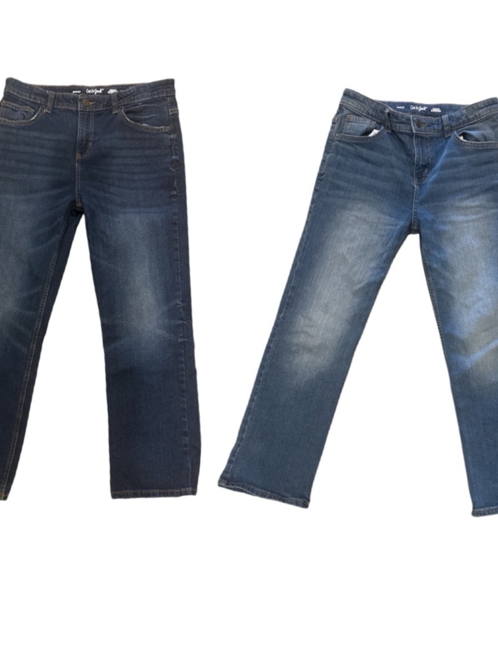 Cat & Jack Boys Size 16 Bootcut Stretch Jeans 2 Pair Bundle Like New